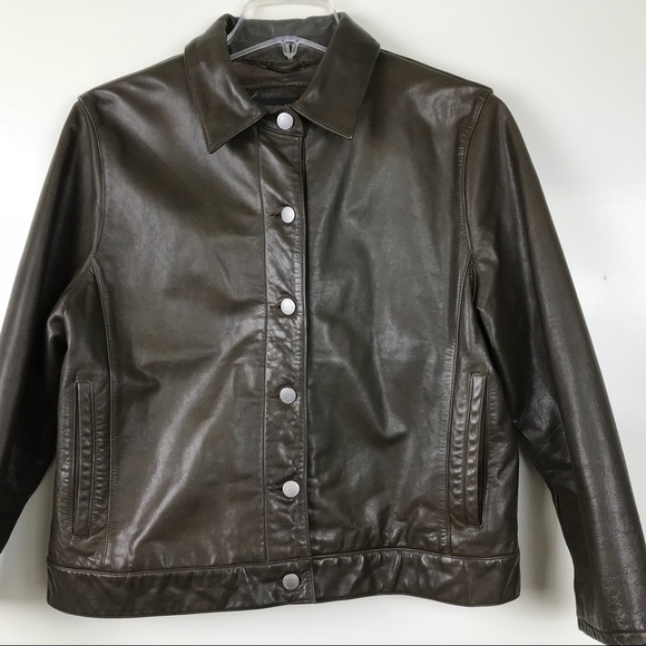 Banana Republic Jackets & Blazers - Leather Banana Republic L Jacket Bracelet Sleeve
